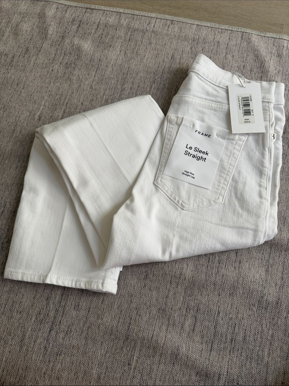 Frame Denim Le Sleek Straight Men’s Jeans in White